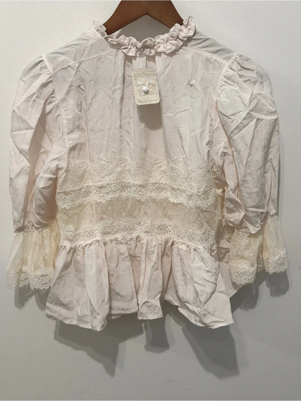 New FREE PEOPLE Intimately FP Forever Young Bed Jacket In White Alyssum Sz XS